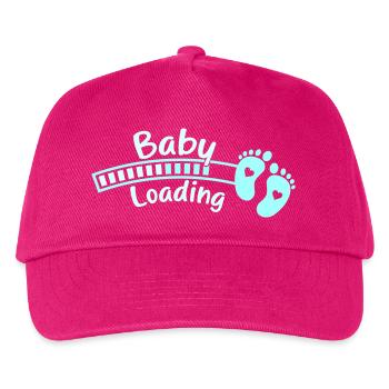 Chargement des pieds de bébé - Casquette de baseball Enfant - fuchsia - Devant