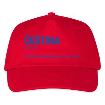 CESTINA Tschechisch Tschechien - Kinder Basecap - Rot - Vorne