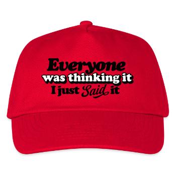 Application de la conception de la pensée créative - Casquette de baseball Enfant - rouge - Devant