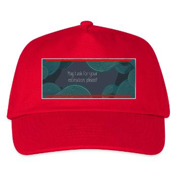 Puis-je vous demander votre estimation, s’il vous plaît ? - Casquette de baseball Enfant - rouge - Devant