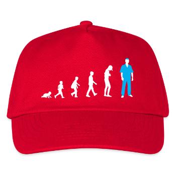 Entwicklung vom Baby zum Krankenpfleger - Kinder Basecap - Rot - Vorne