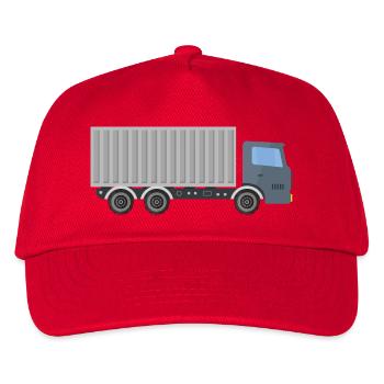 Delivery truck - Kids’ Baseball Cap - red - Front