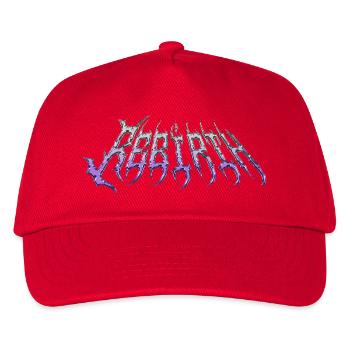 Renaissance - texte chromé en métal froid - Casquette de baseball Enfant - rouge - Devant