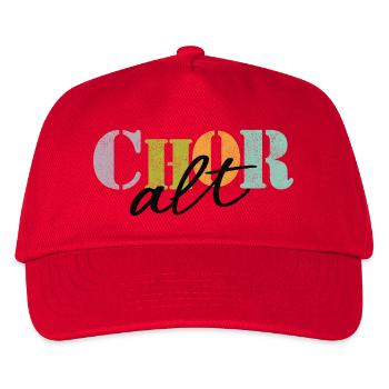 Chor Alt - Kinder Basecap - Rot - Vorne