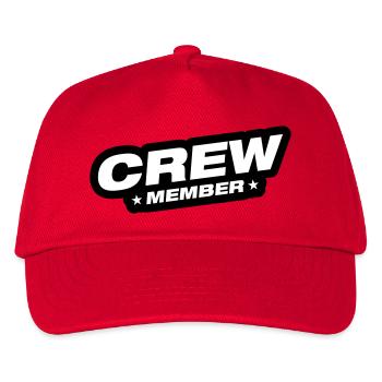 Crew Member - Kids’ Baseball Cap - red - Front
