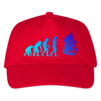 Tolles Rennrad Geschenk für Rennrad - Kinder Basecap - Rot - Vorne
