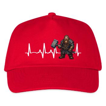 Dwarf Hammer Heartbeat - Kids’ Baseball Cap - red - Front
