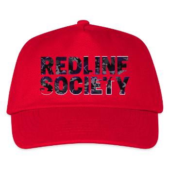 Redline Society Tuning Camo Lila Graffiti Design - Kinder Basecap - Rot - Vorne