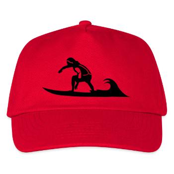 vague de surf plage de surf de vagues - Casquette de baseball Enfant - rouge - Devant