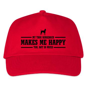 THAI RIDGEBACK me rend heureux - Casquette de baseball Enfant - rouge - Devant