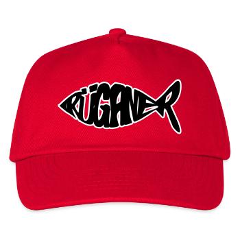 Rüganer Fisch - Kinder Basecap - Rot - Vorne