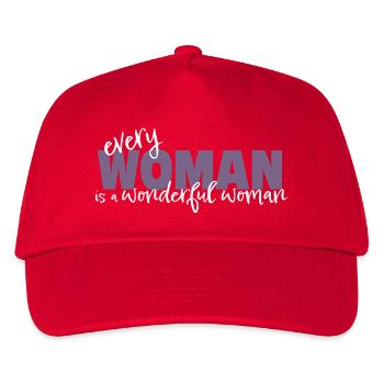Every Woman is a Wonderful Woman - Kids’ Baseball Cap - red - Front