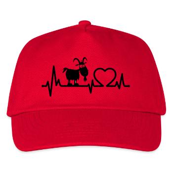Ziege Heartbeat Farm Ziege Ziege Bill - Kinder Basecap - Rot - Vorne