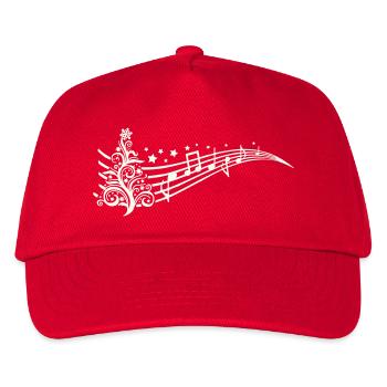 Christmas Sheet Music - Kids’ Baseball Cap - red - Front