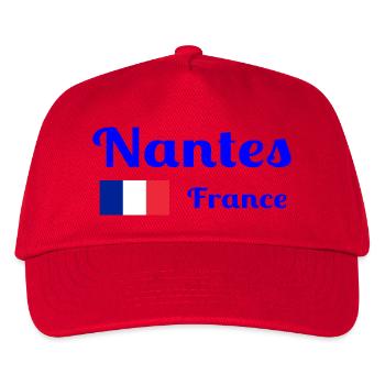 Nantes Frankreich - Stilvolle Drucke - Kinder Basecap - Rot - Vorne
