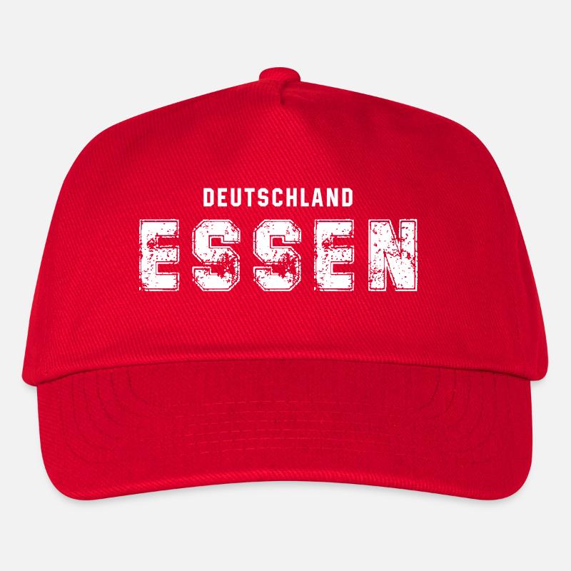 Deutschland Essen - Urbanes Textdesign - Kinder Basecap - Rot