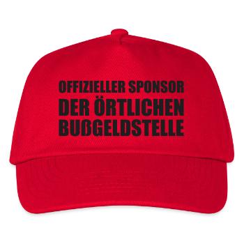 Official sponsor of the Local Fines Office - Kids’ Baseball Cap - red - Front