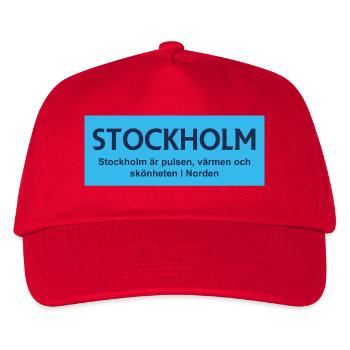Stockholmer Stolz - Kinder Basecap - Rot - Vorne