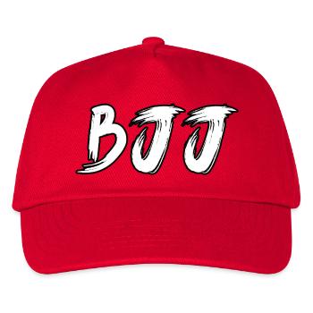BJJ White Belt – Jiu Jitsu Rank Design - Kids’ Baseball Cap - red - Front