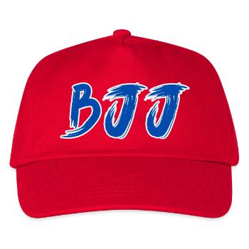 BJJ Blue Belt – Jiu Jitsu Rank Design - Kids’ Baseball Cap - red - Front