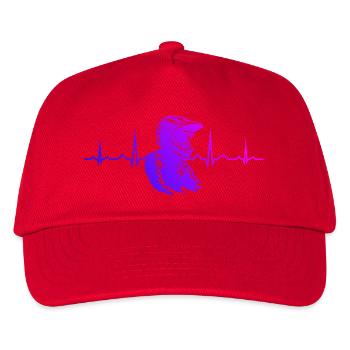 Motocross Power Motocross Design - Kinder Basecap - Rot - Vorne