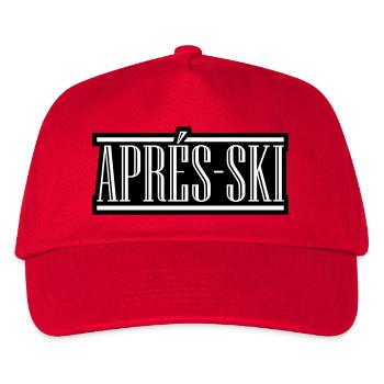 Apres Ski - Kinder Basecap - Rot - Vorne