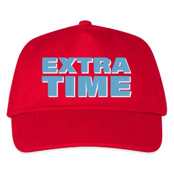 EXTRA TIME - Kids’ Baseball Cap - red - Front