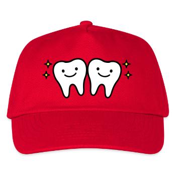 Zahn Niedlich - Kinder Basecap - Rot - Vorne