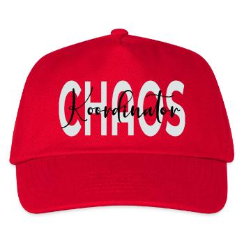 Chaos Koordinator Papa - Kinder Basecap - Rot - Vorne