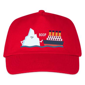 Titanic Funny Titanic berg Boop Parody for Boys - Kids’ Baseball Cap - red - Front