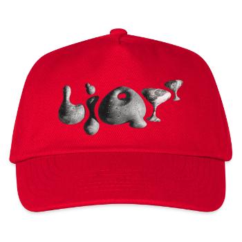 Moonstone Typography Crater Shapes - Kids’ Baseball Cap - red - Front