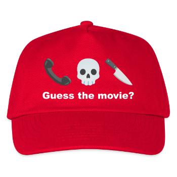 Rate mal nach dem Film Skull - Kinder Basecap - Rot - Vorne