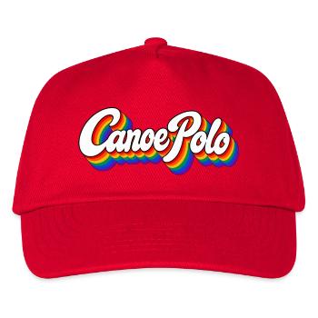 Canoe Polo - Kanupolo - Sport - Paddeln - Paddel - Kinder Basecap - Rot - Vorne