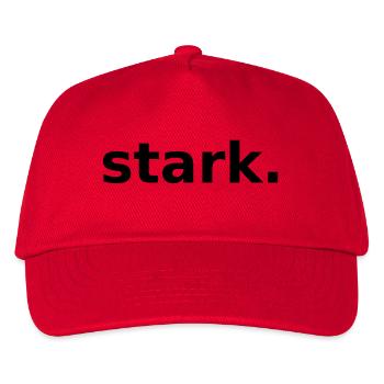 stark. - Kinder Basecap - Rot - Vorne