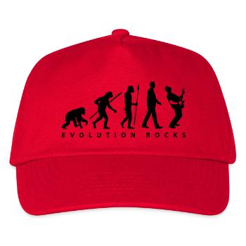 evolution_rocks_032012_g1c - Kids’ Baseball Cap - red - Front