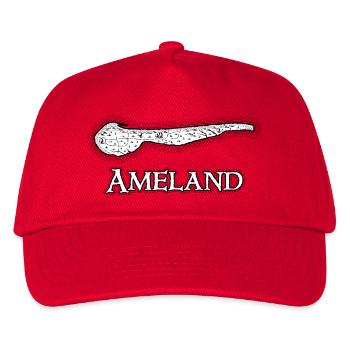 Ameland | Antike Landkarte | Schatzkarte - Kinder Basecap - Rot - Vorne