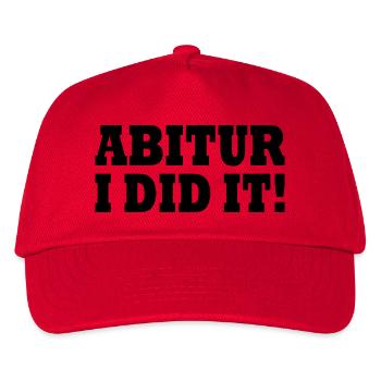 Abitur - Kinder Basecap - Rot - Vorne