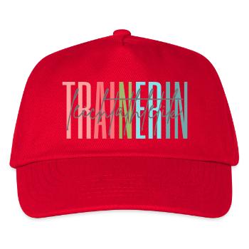 Trainerin Leichtathletik Leichtathletiktrainerin - Kinder Basecap - Rot - Vorne