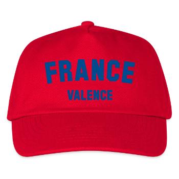 VALENCE France Frankreich - Kids’ Baseball Cap - red - Front