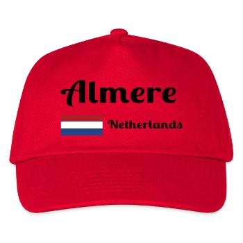 Almere Niederlande - Stilvolle Drucke - Kinder Basecap - Rot - Vorne
