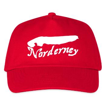 Norderney Tattoo - Kinder Basecap - Rot - Vorne
