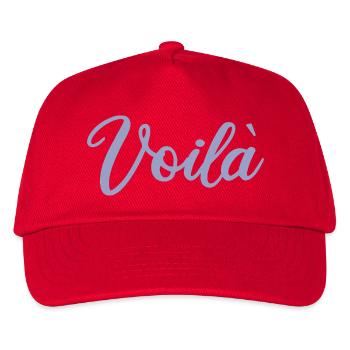 Voilà - violet - Casquette de baseball Enfant - rouge - Devant