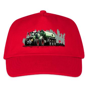 Schwergewicht auf vier Rädern - Kinder Basecap - Rot - Vorne