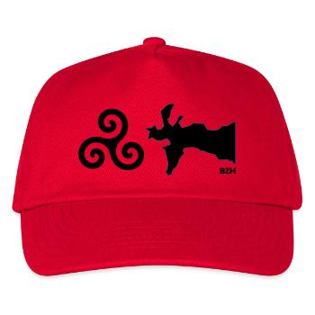 Tri-Crozon - Kids’ Baseball Cap - red - Front