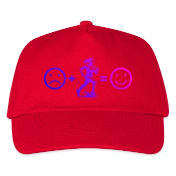 Rennen Power Running Design - Kinder Basecap - Rot - Vorne