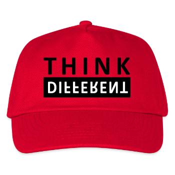 Think Different - Kinder Basecap - Rot - Vorne