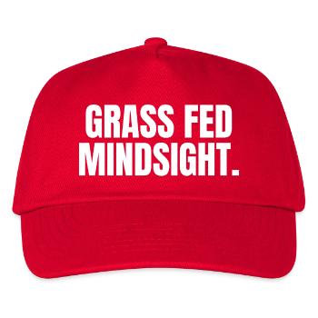 GRASS-FED MINDSET | Carnivore Ancestral Lifestyle - Kinder Basecap - Rot - Vorne