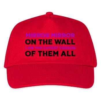 Mirror Mirror I Am the Cutest - Kids’ Baseball Cap - red - Front