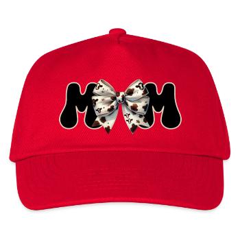 Mama Geschenk Western Schleife Country Mom Design - Kinder Basecap - Rot - Vorne