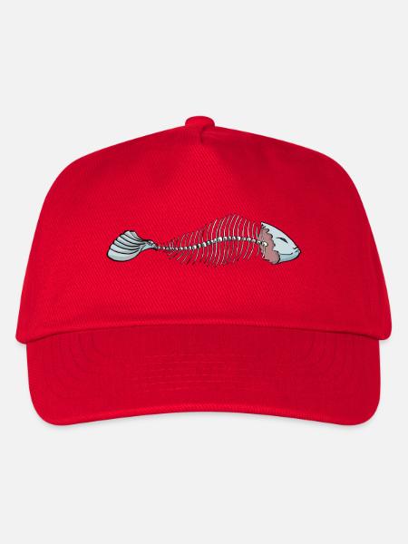 Fisch - Kinder Basecap - Rot